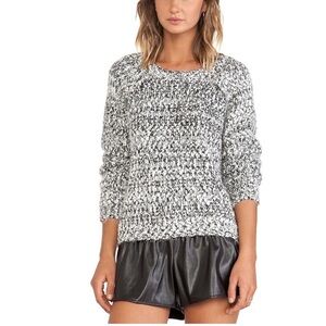 JOA Los Angeles Revolve fuzzy popcorn knit sweater